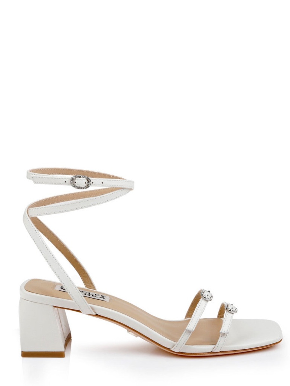 Badgley Mischka Dania Ankle Strap Low Block Sandals Size 5.5